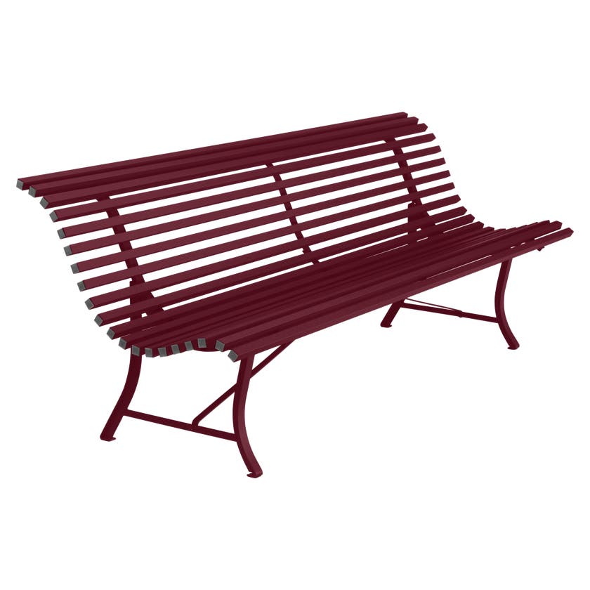 Banc LOUISIANE 200 de Fermob, Cerise noire Banc LOUISIANE 200 de Fermob, Cerise noire