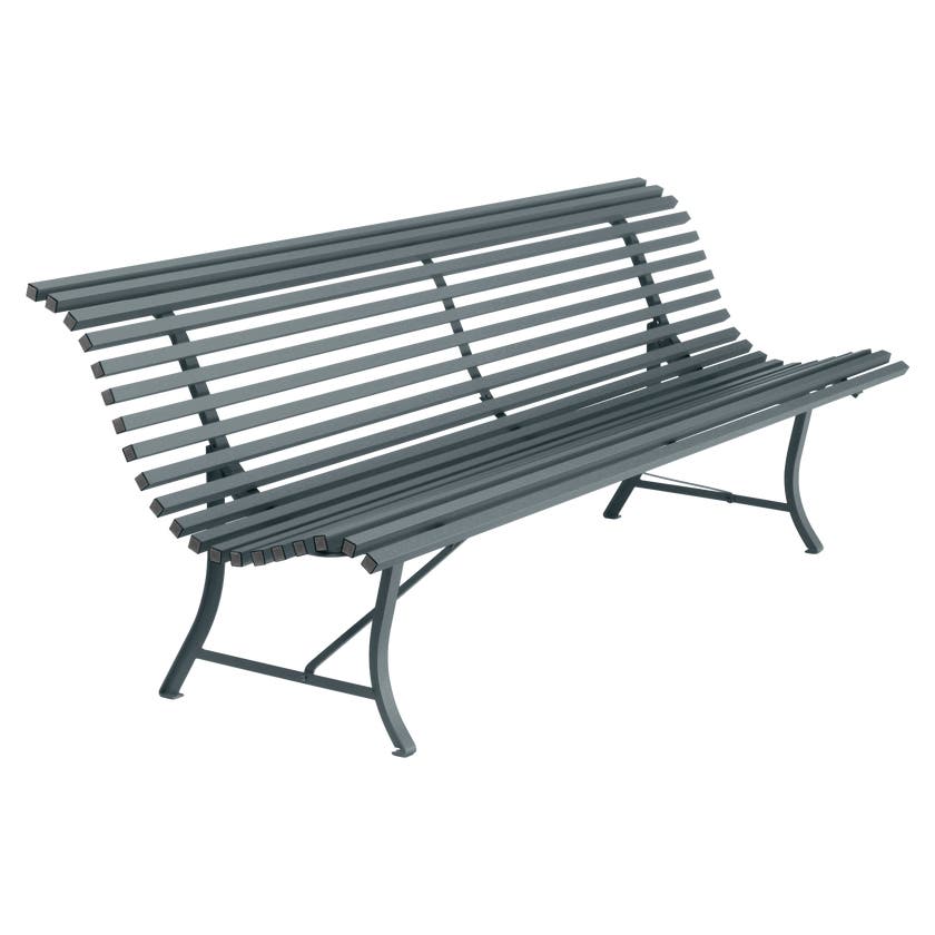 Banc LOUISIANE 200 de Fermob gris orage Banc LOUISIANE 200 de Fermob gris orage