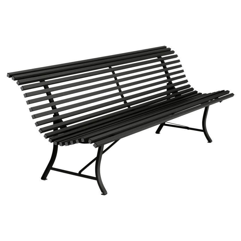 Banc LOUISIANE 200 de Fermob noir réglisse Banc LOUISIANE 200 de Fermob noir réglisse