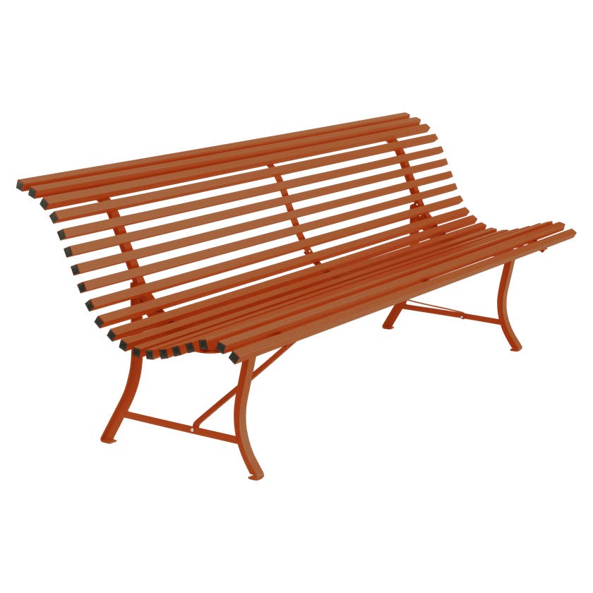 Banc LOUISIANE 200 de Fermob, Orange confite Banc LOUISIANE 200 de Fermob, Orange confite