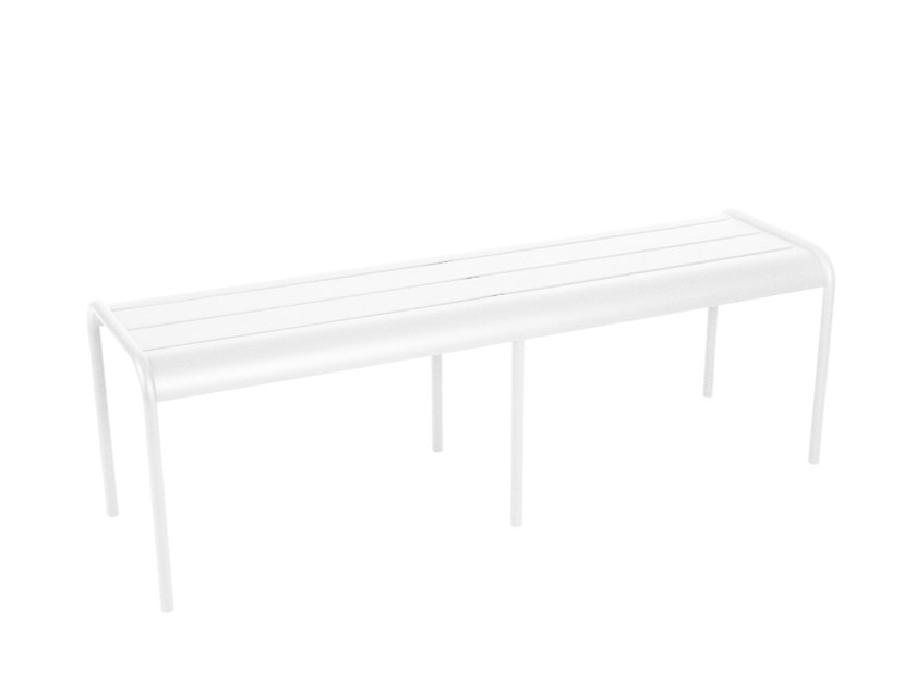Banc LUXEMBOURG de Fermob blanc coton Banc LUXEMBOURG de Fermob blanc coton