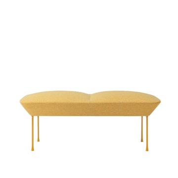 Banc OSLO de Muuto, Hallingdal 407 Jaune