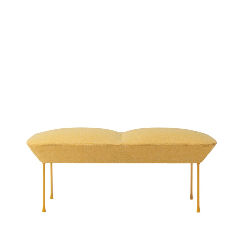 Banc OSLO de Muuto, Hallingdal 407 Jaune