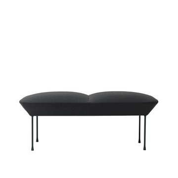 Banc OSLO de Muuto, Steelcut 180 Dark Grey