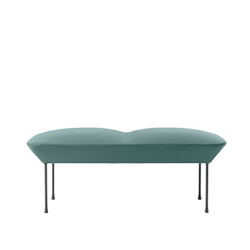 Banc OSLO de Muuto, Steelcut trio 966 Gris vert