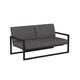 Banquette 2 places NINIX LOUNGE de Royal Botania, Noir