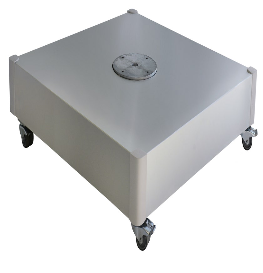 Base pour dalles avec roulettes et couverture décorative Aluminium de Umbrosa