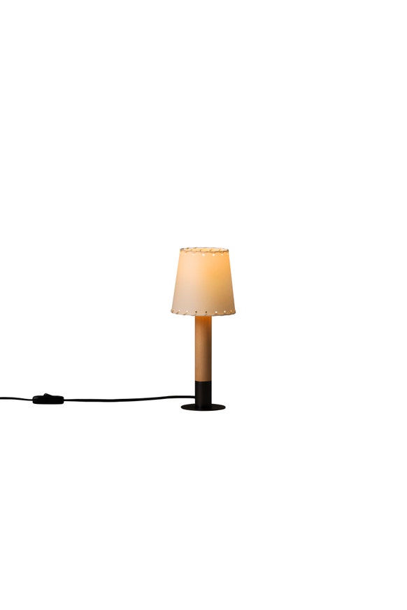 Lampe à poser BÁSICA MÍNIMA Parchemin Beige Lampe à poser BÁSICA MÍNIMA Parchemin Beige