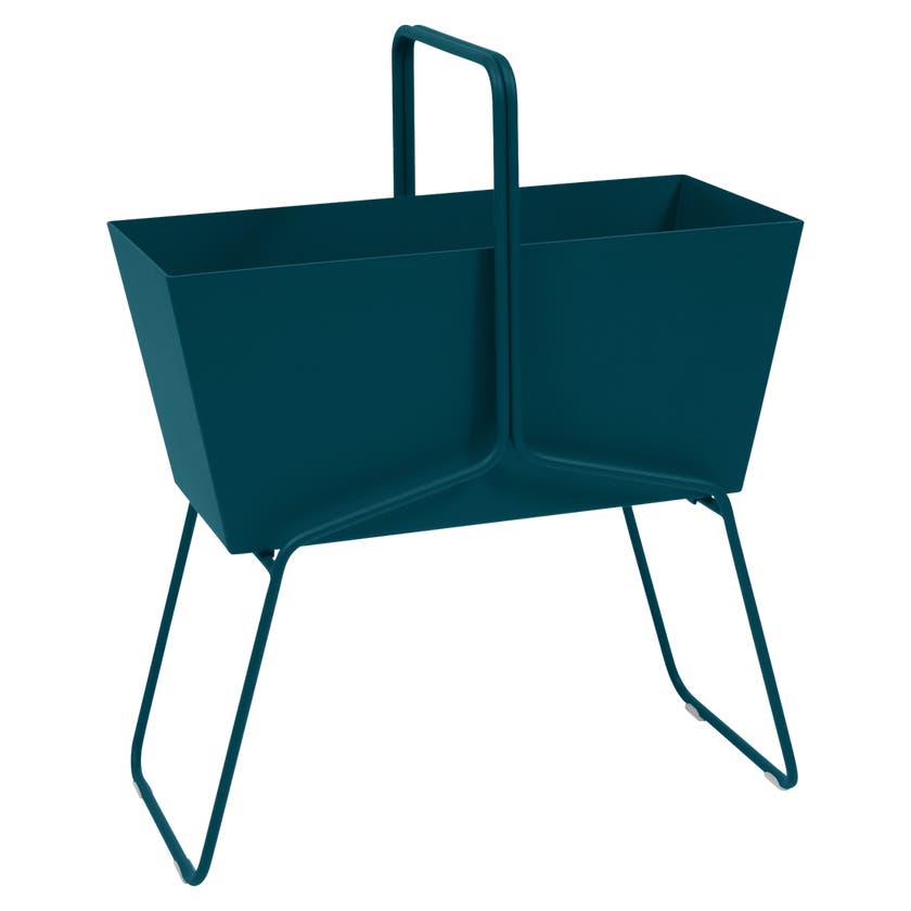 Jardinière haute BASKET de Fermob, bleu acapulco Jardinière haute BASKET de Fermob, bleu acapulco