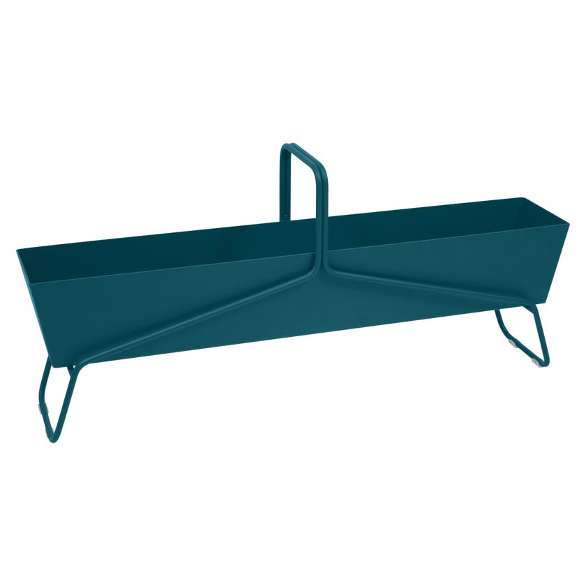 Jardinière format long BASKET de Fermob, bleu acapulco Jardinière format long BASKET de Fermob, bleu acapulco