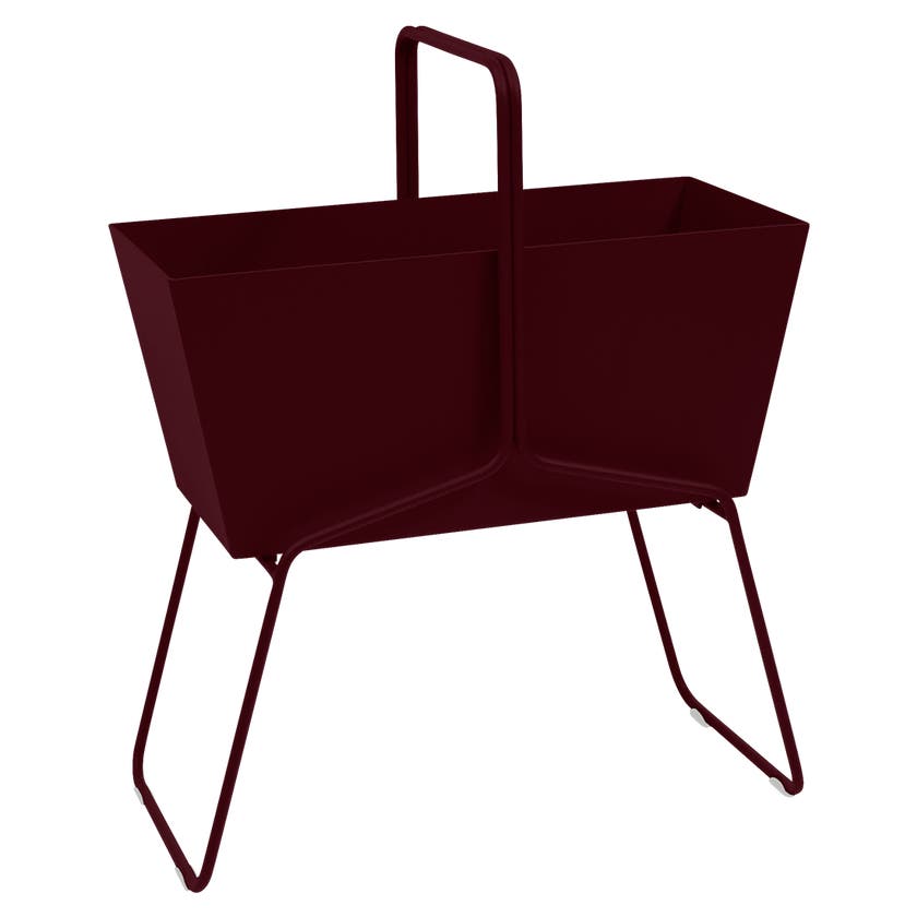 Jardinière haute BASKET de Fermob, Cerise noire Jardinière haute BASKET de Fermob, Cerise noire