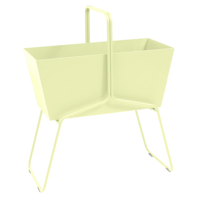 Jardinière haute BASKET de Fermob, Citron givré Jardinière haute BASKET de Fermob, Citron givré