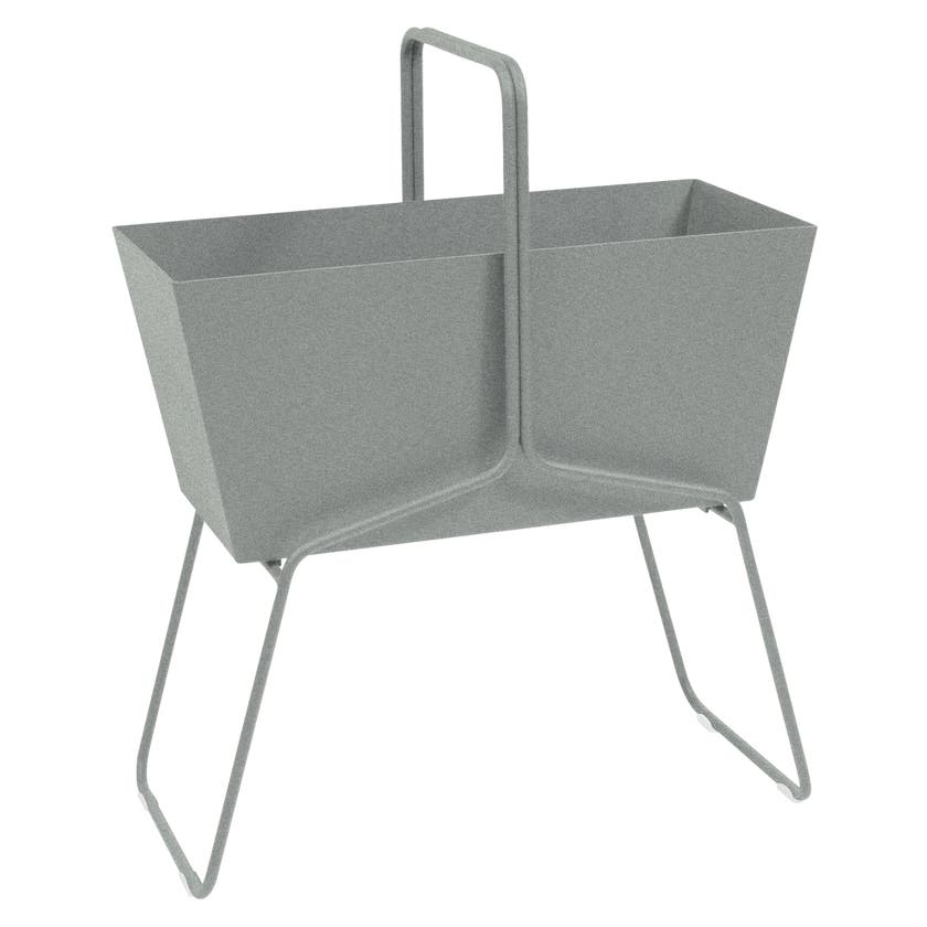 Jardinière haute BASKET de Fermob, Gris lapilli Jardinière haute BASKET de Fermob, Gris lapilli