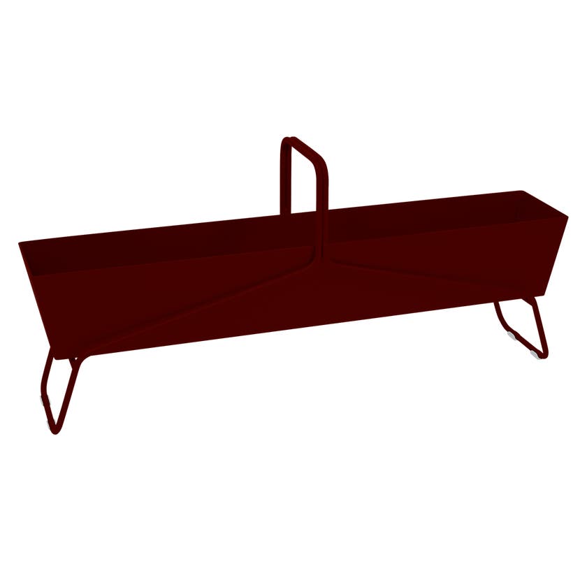 Jardinière format long BASKET de Fermob, Cerise noire Jardinière format long BASKET de Fermob, Cerise noire