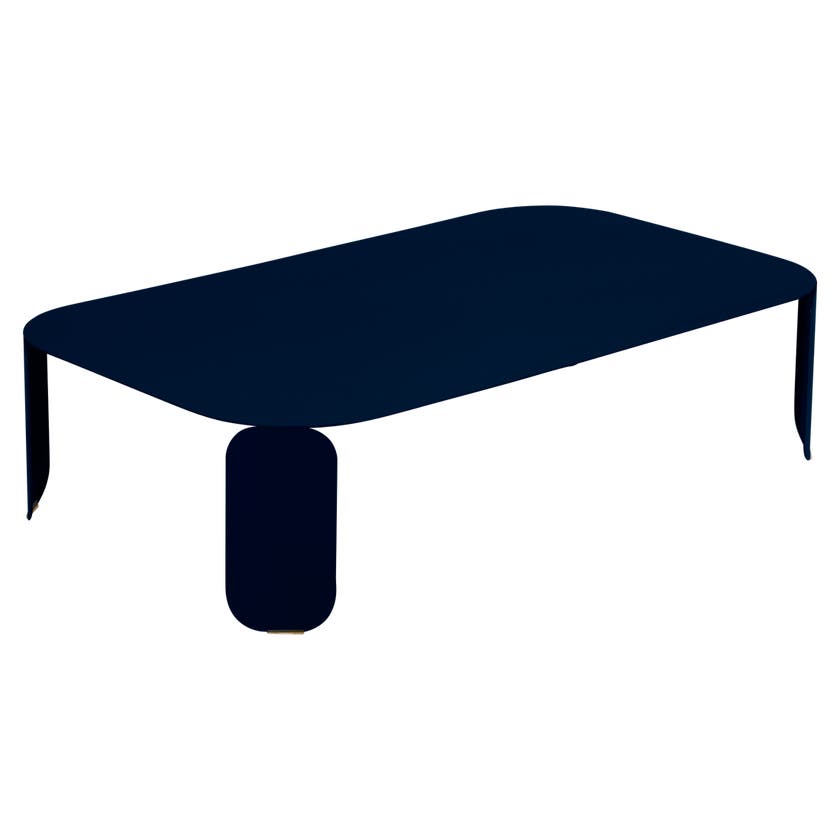 Table basse rectangulaire BEBOP de Fermob, H.29, Bleu abysse Table basse rectangulaire BEBOP de Fermob, H.29, Bleu abysse