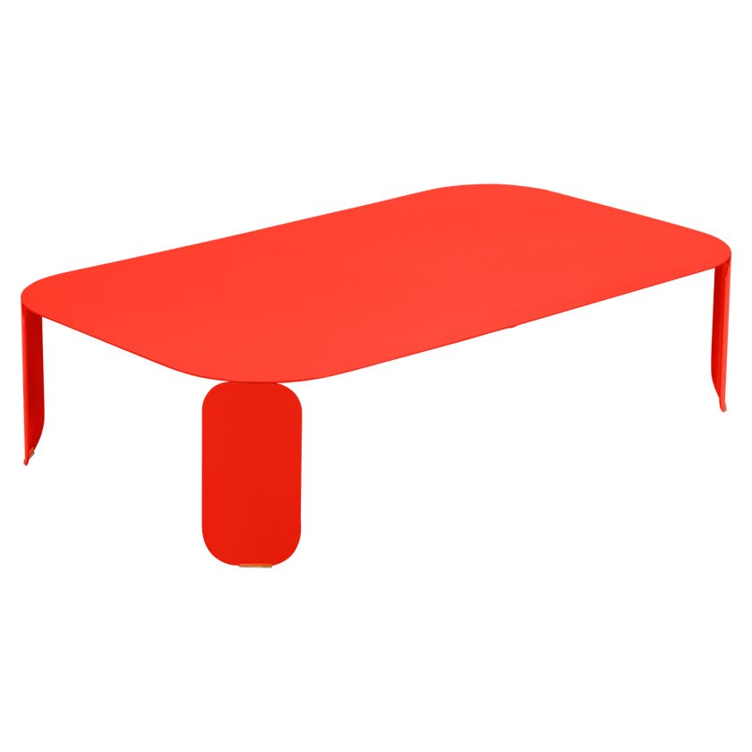Table basse rectangulaire BEBOP de Fermob, H.29, Capucine Table basse rectangulaire BEBOP de Fermob, H.29, Capucine
