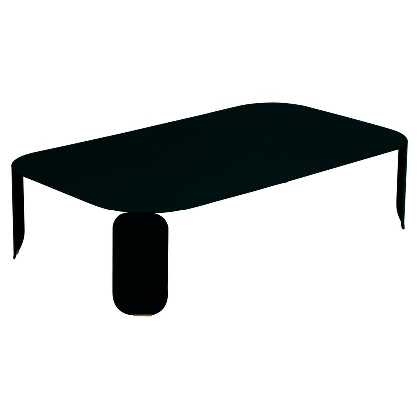 Table basse rectangulaire BEBOP de Fermob, H.29, Réglisse Table basse rectangulaire BEBOP de Fermob, H.29, Réglisse