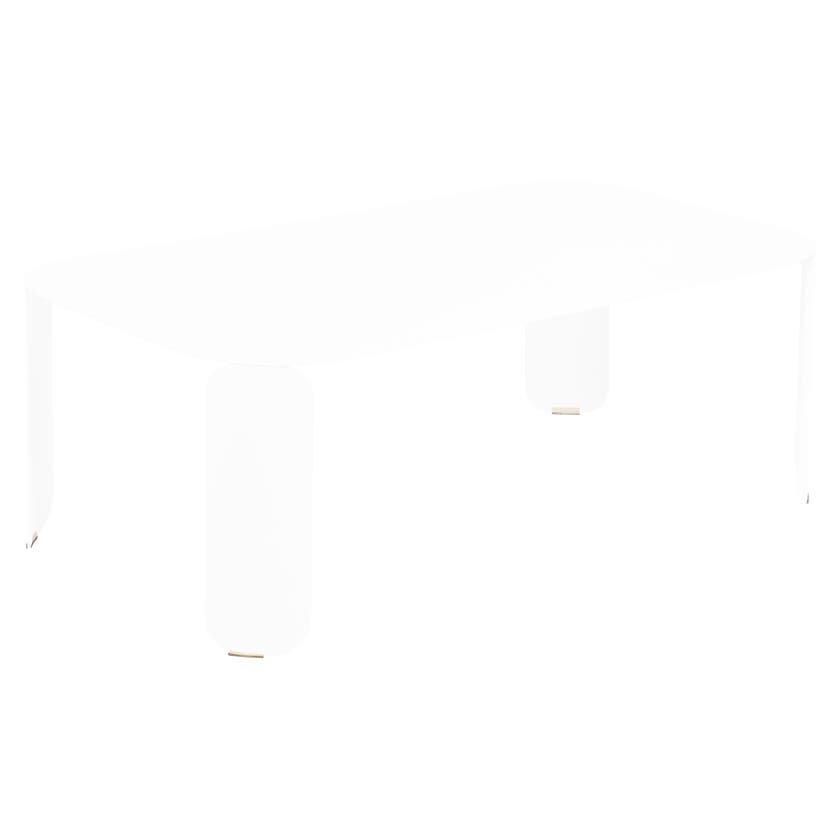 Table basse rectangulaire BEBOP de Fermob, H.42, Blanc coton Table basse rectangulaire BEBOP de Fermob, H.42, Blanc coton