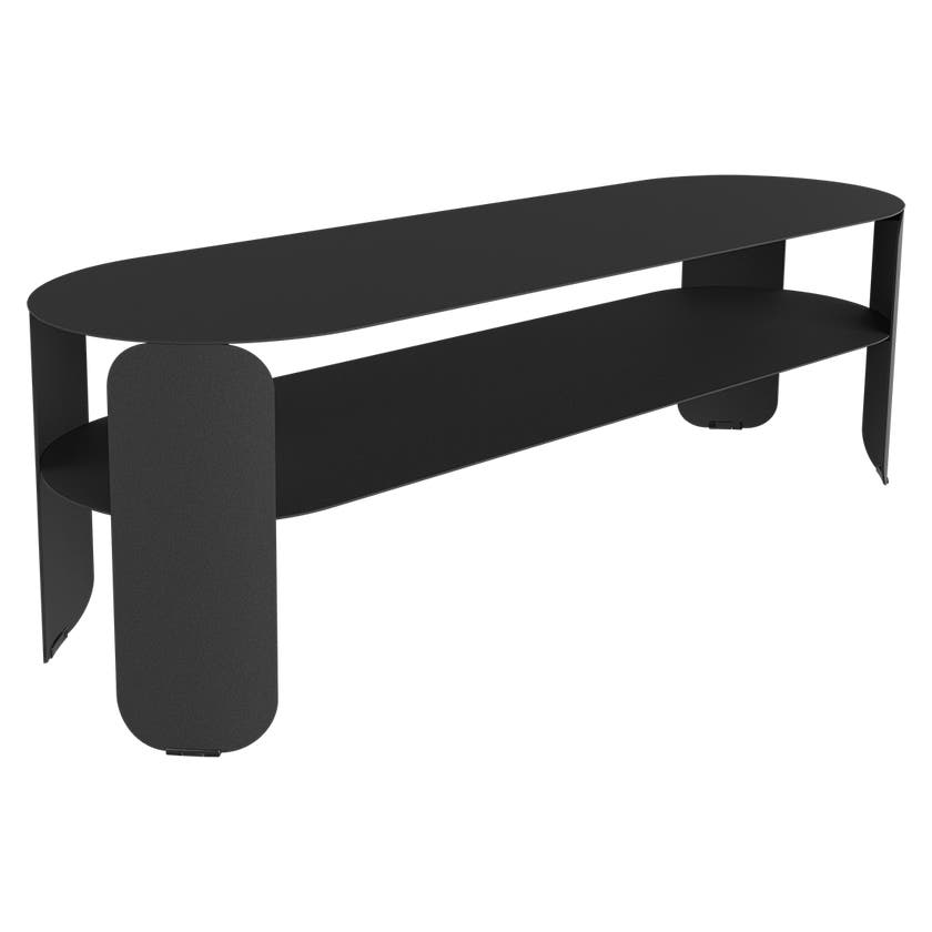 Console basse BEBOP 120x40cm de Fermob, Carbone Console basse BEBOP 120x40cm de Fermob, Carbone
