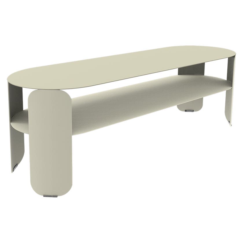 Console basse BEBOP 120x40cm de Fermob, Gris argile Console basse BEBOP 120x40cm de Fermob, Gris argile