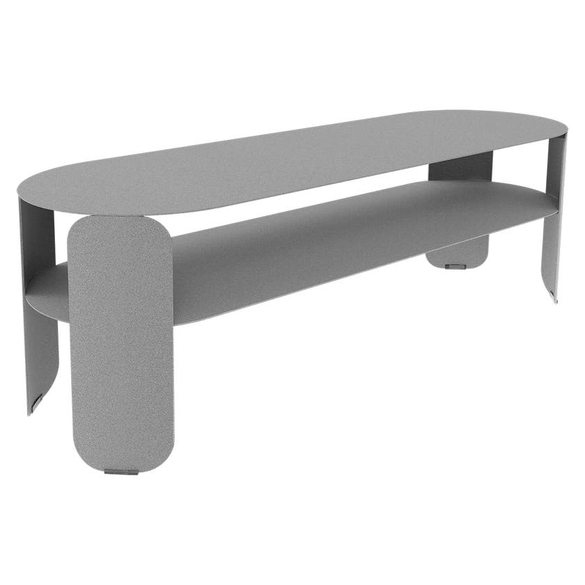 Console basse BEBOP 120x40cm de Fermob, Gris lapilli Console basse BEBOP 120x40cm de Fermob, Gris lapilli