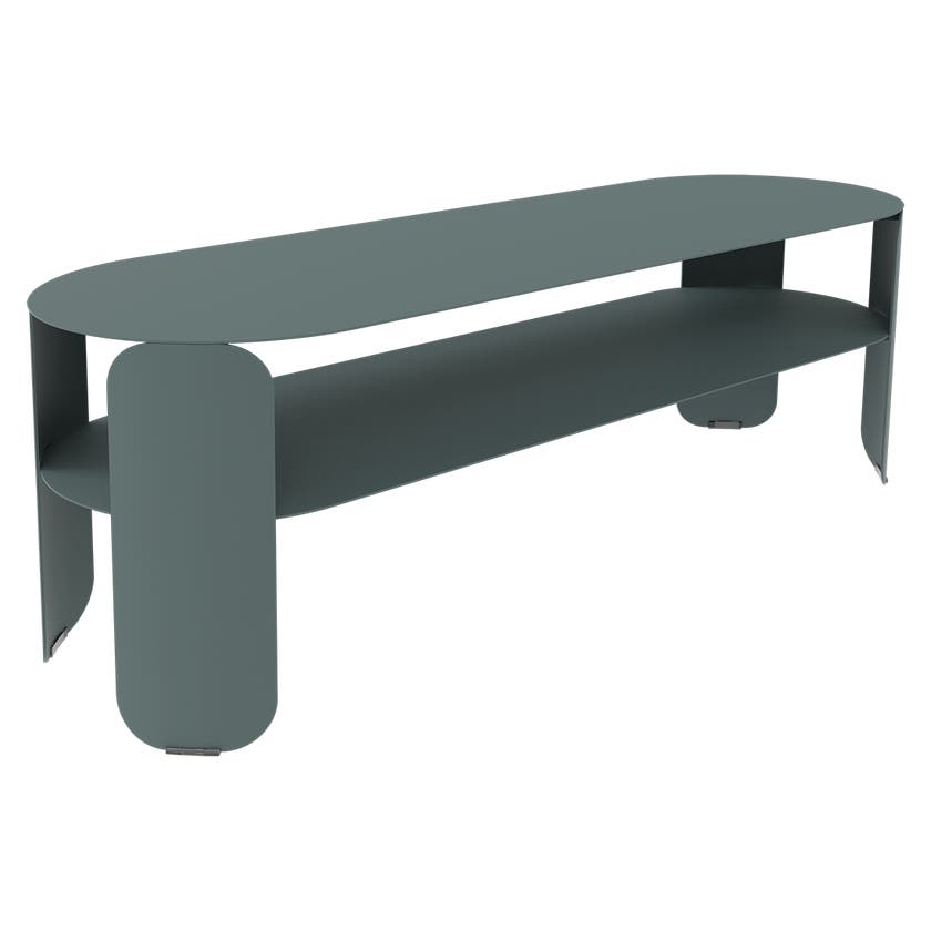 Console basse BEBOP 120x40cm de Fermob, Gris orage Console basse BEBOP 120x40cm de Fermob, Gris orage