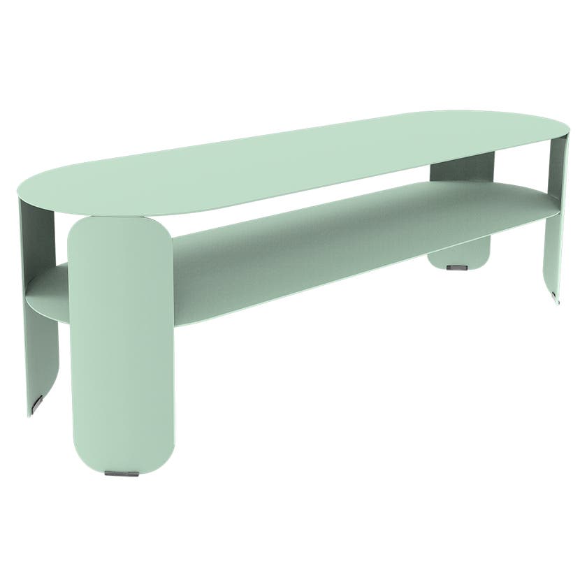 Console basse BEBOP 120x40cm de Fermob, Menthe glaciale Console basse BEBOP 120x40cm de Fermob, Menthe glaciale