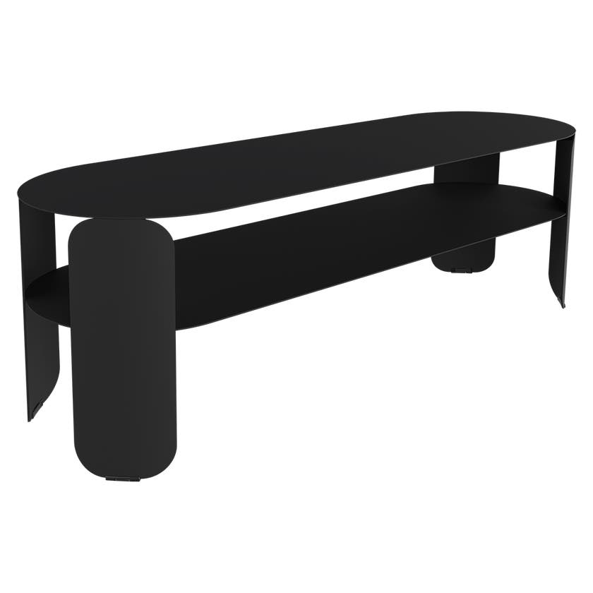 Console basse BEBOP 120x40cm de Fermob, Réglisse Console basse BEBOP 120x40cm de Fermob, Réglisse