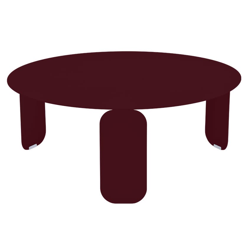 Table basse BEBOP de Fermob, D. 80, Cerise noire Table basse BEBOP de Fermob, D. 80, Cerise noire
