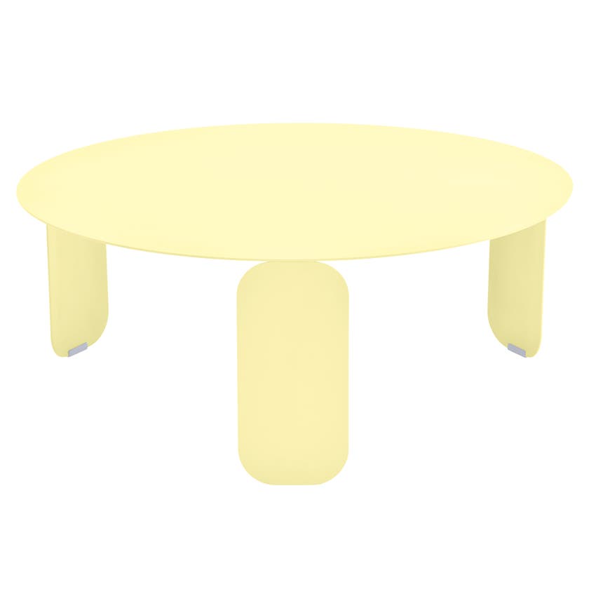 Table basse BEBOP de Fermob, D. 80, Citron givré Table basse BEBOP de Fermob, D. 80, Citron givré