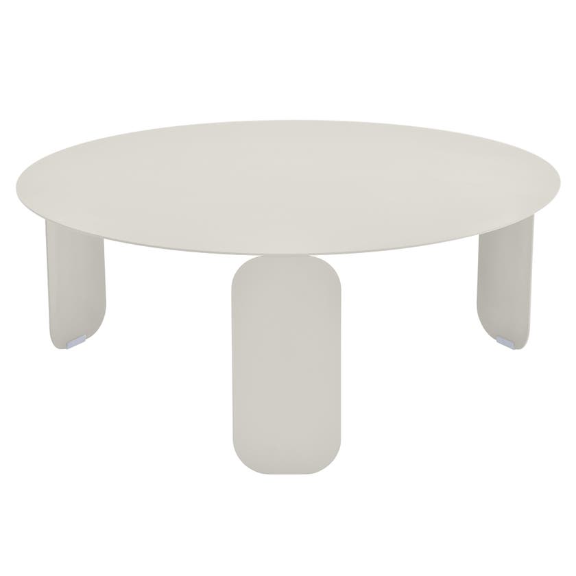 Table basse BEBOP de Fermob, D. 80, Gris argile Table basse BEBOP de Fermob, D. 80, Gris argile