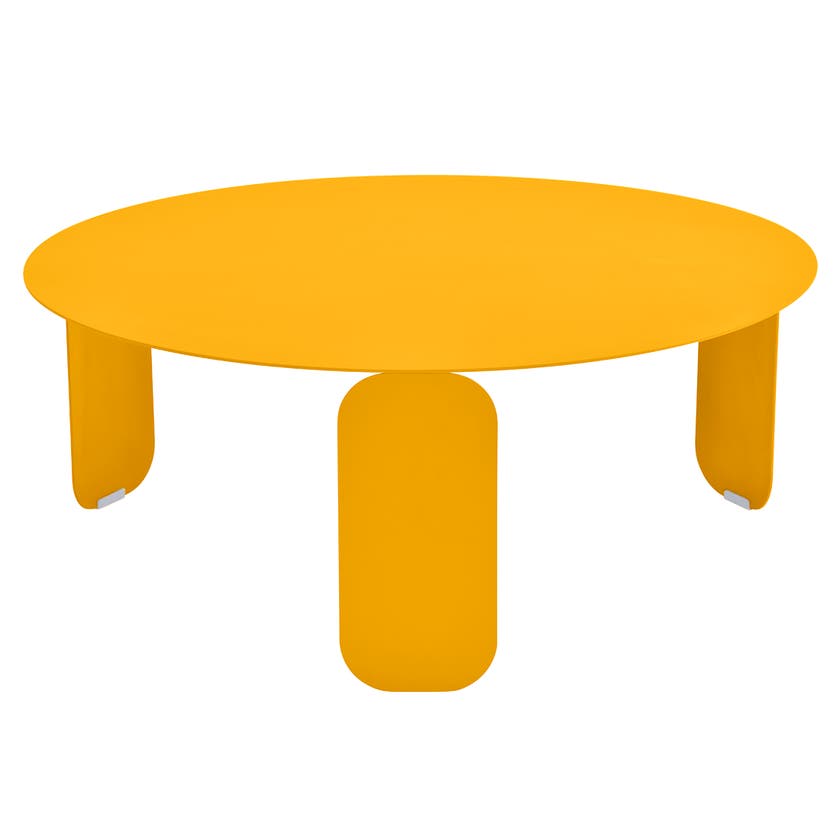 Table basse BEBOP de Fermob, D.80, MIEL TEXTURE Table basse BEBOP de Fermob, D.80, MIEL TEXTURE