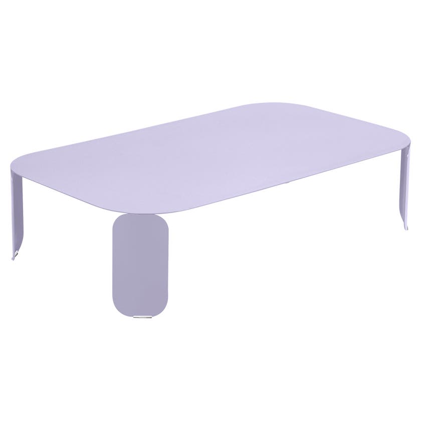 Table basse rectangulaire BEBOP de Fermob, H. 29 cm, Guimauve Table basse rectangulaire BEBOP de Fermob, H. 29 cm, Guimauve