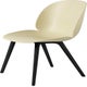 Chaise BEETLE unupholstered Plastic base, Pieds noir, Assise Vert pastel