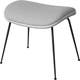 Pouf BEETLE OTTOMAN, Tissu Backhausen , Structure noire
