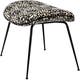 Pouf BEETLE OTTOMAN de Gubi, Tissu Backhausen Jardin, Structure noire