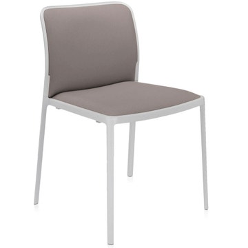 Chaise AUDREY SOFT de Kartell, Beige, Structure blanche