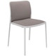 Chaise AUDREY SOFT, Beige, Structure blanche