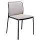 Chaise AUDREY SOFT, Beige, Structure noire