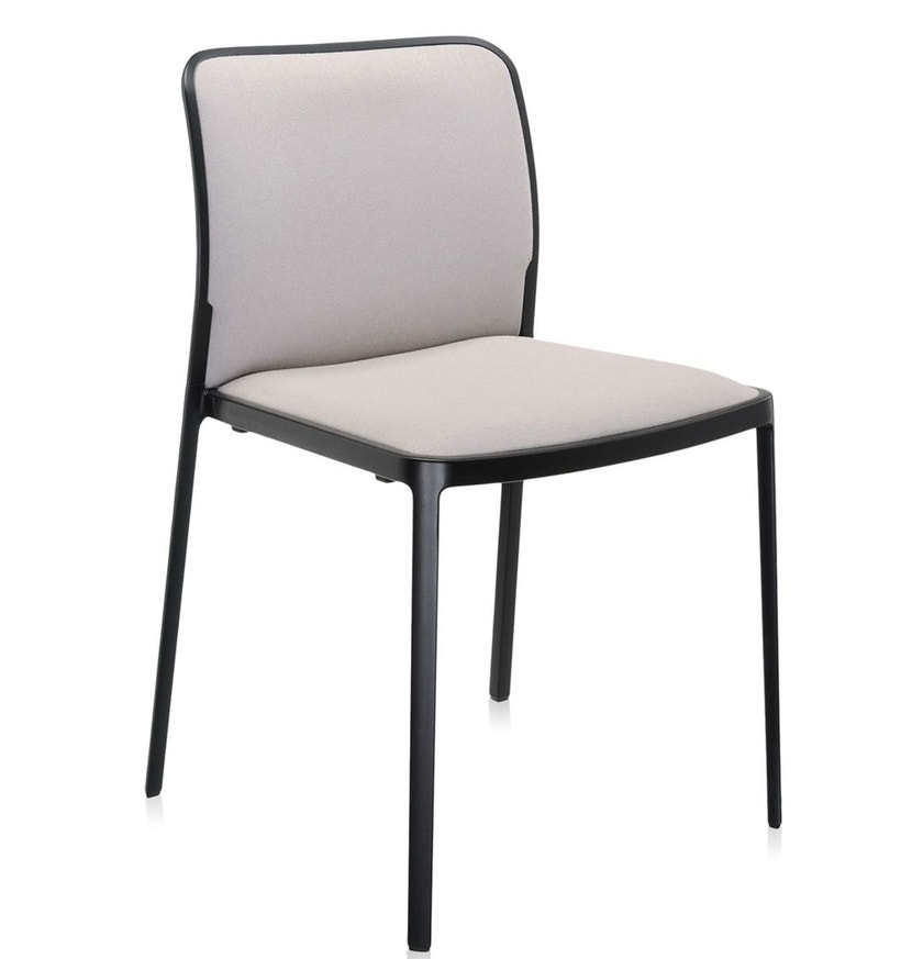 Chaise AUDREY SOFT de Kartell, Beige, Structure noire
