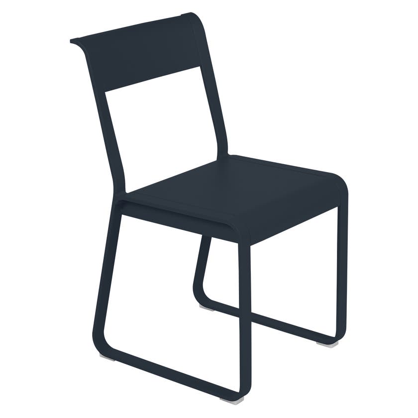 Chaise V2 BELLEVIE de Fermob, Bleu abysse Chaise V2 BELLEVIE de Fermob, Bleu abysse