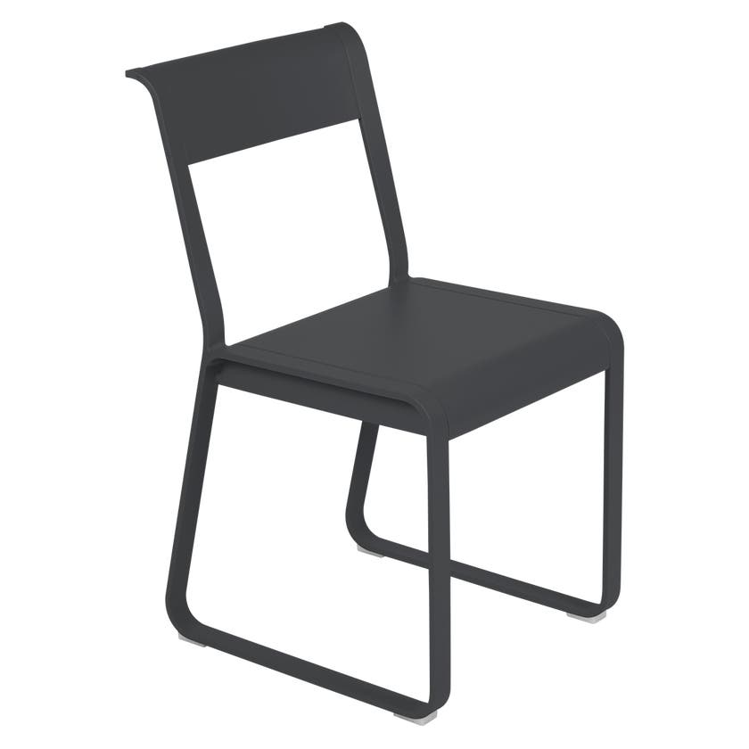 Chaise V2 BELLEVIE de Fermob, Carbone Chaise V2 BELLEVIE de Fermob, Carbone