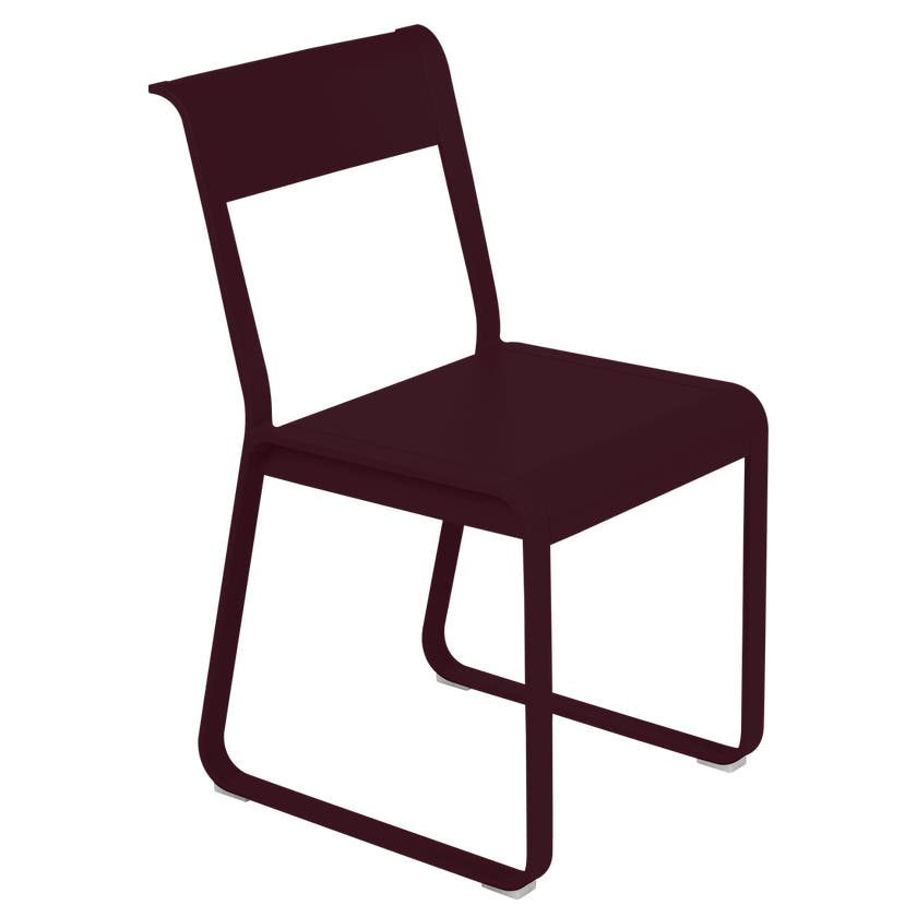 Chaise V2 BELLEVIE de Fermob, Cerise noire Chaise V2 BELLEVIE de Fermob, Cerise noire