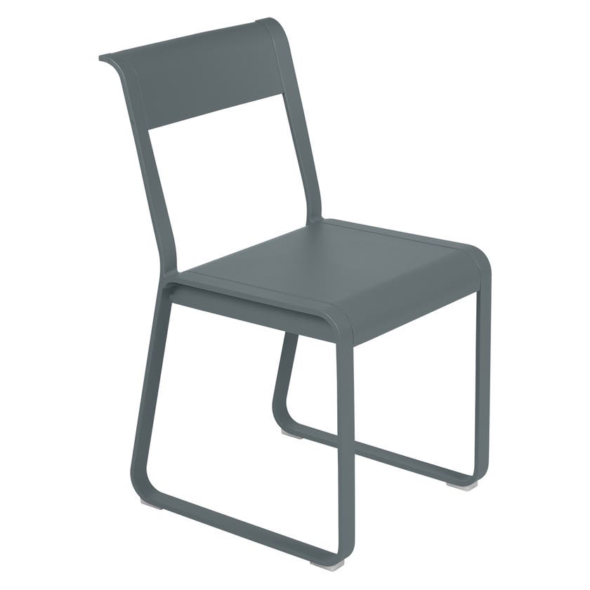 Chaise V2 BELLEVIE de Fermob, Gris orage Chaise V2 BELLEVIE de Fermob, Gris orage