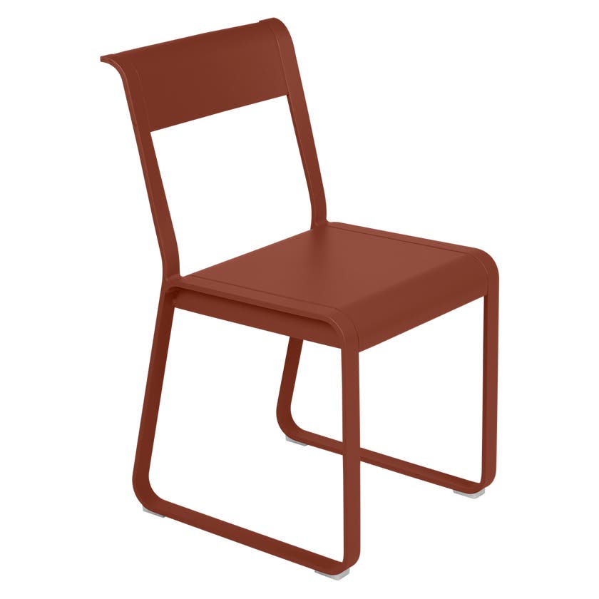 Chaise V2 BELLEVIE de Fermob, Ocre rouge Chaise V2 BELLEVIE de Fermob, Ocre rouge