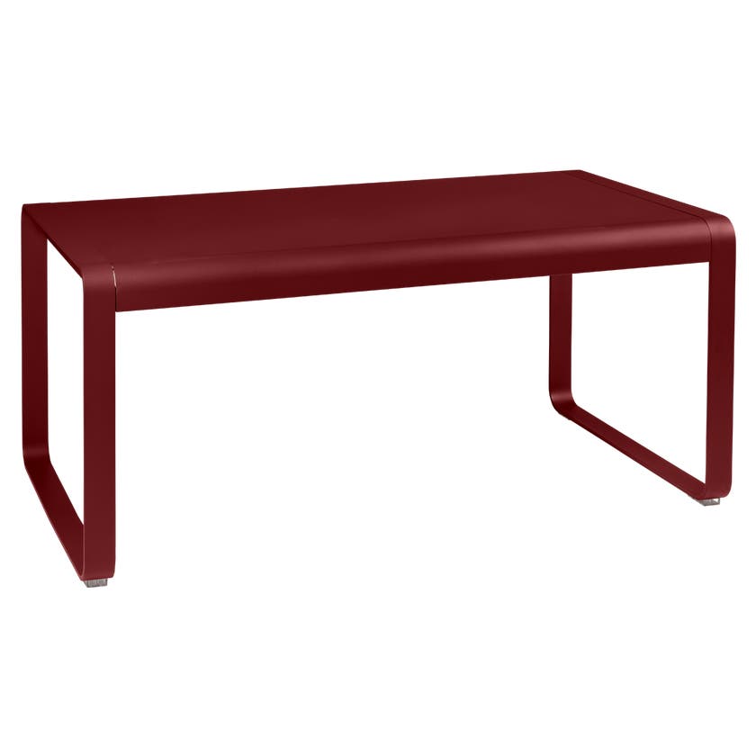 Table mi-haute BELLEVIE de Fermob, 140 x 80, Piment Table mi-haute BELLEVIE de Fermob, 140 x 80, Piment