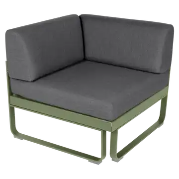 Module d'angle 1 place BELLEVIE, Cactus, Coussin Gris graphite