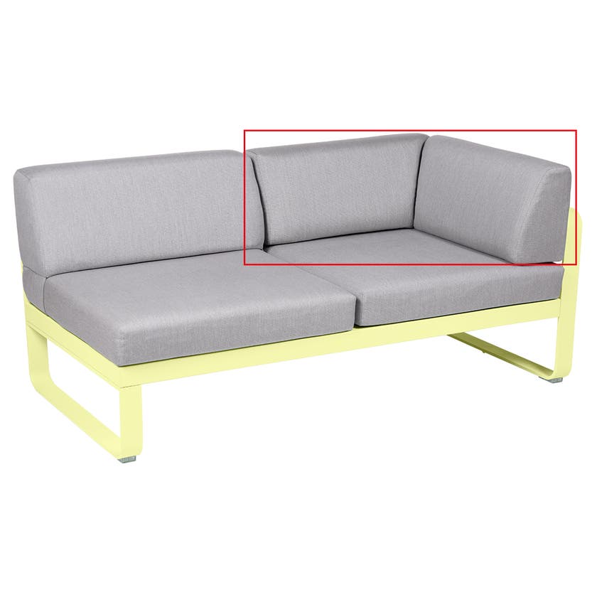 Coussin pour module d'angle BELLEVIE de Fermob, Coussin Gris flanelle Coussin pour module d'angle BELLEVIE de Fermob, Coussin Gris flanelle