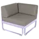Module d'angle 1 place BELLEVIE, Guimauve, Coussin Taupe grisé