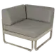 Module d'angle 1 place BELLEVIE, Muscade, Coussin Taupe grisé